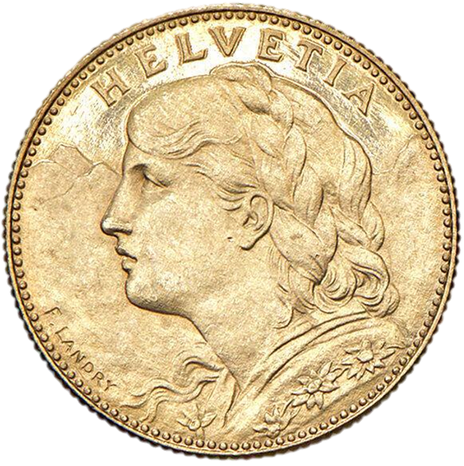 10 Francs, gold, 1912