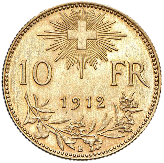 10 Francs, gold, 1912